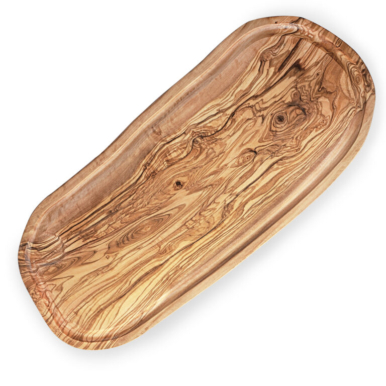 Olive Wood Steak Meat Board With Juice Groove Forest Decor