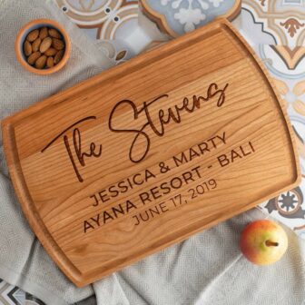 Customized engraved wooden presents