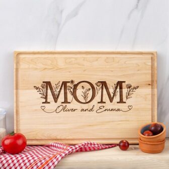 Personalized Wood Cutting Board for Mom