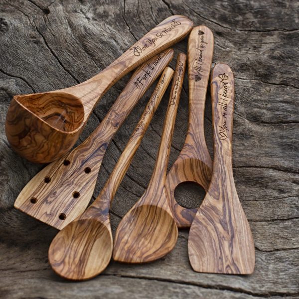 Your Own Logo Engraved - Oval Olive Wood Charcuterie Board