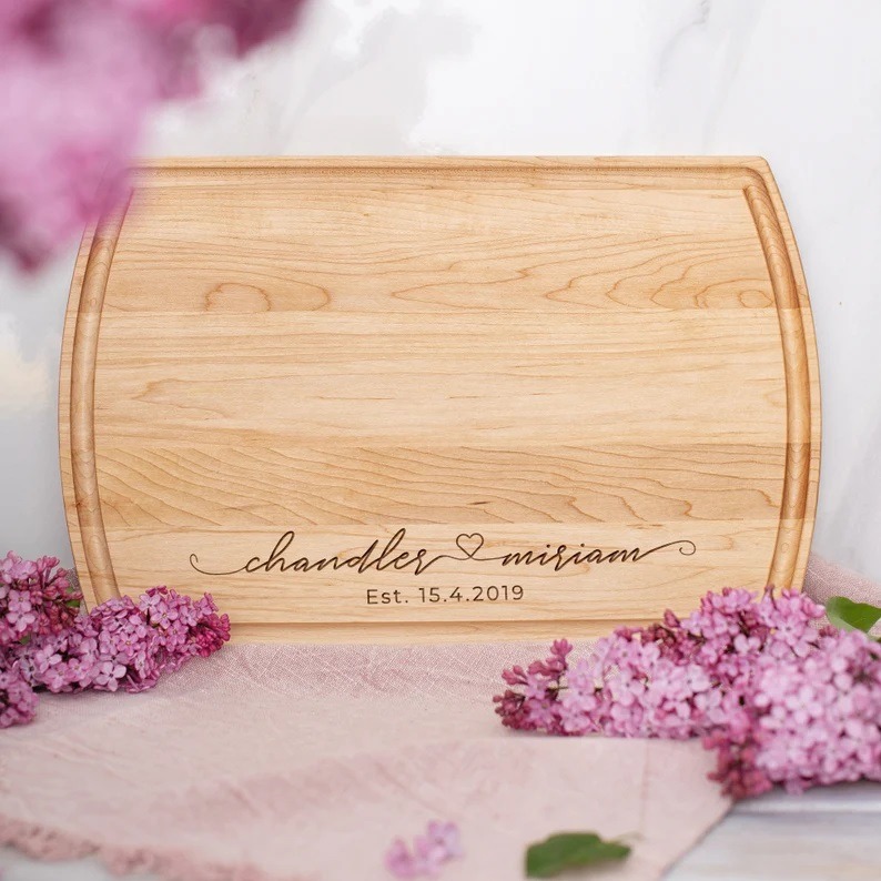 Handcrafted personalized wood gifts for anniversaries