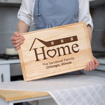 Personalized Cutting Board for Couples