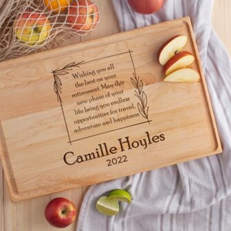 Rustic wood gifts for her milestone anniversary