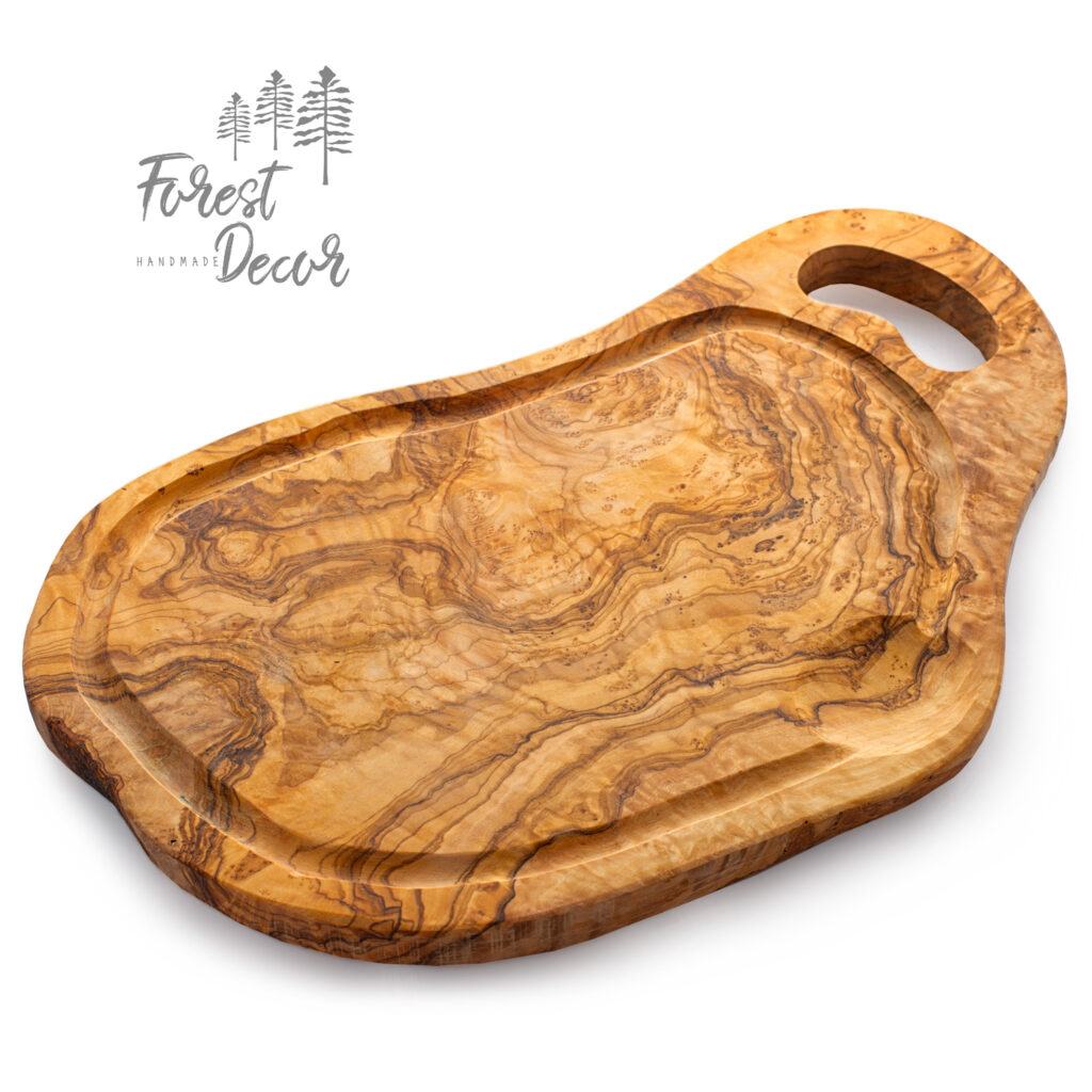 Olive Wooden Cutting Board / Steak Board – 20″