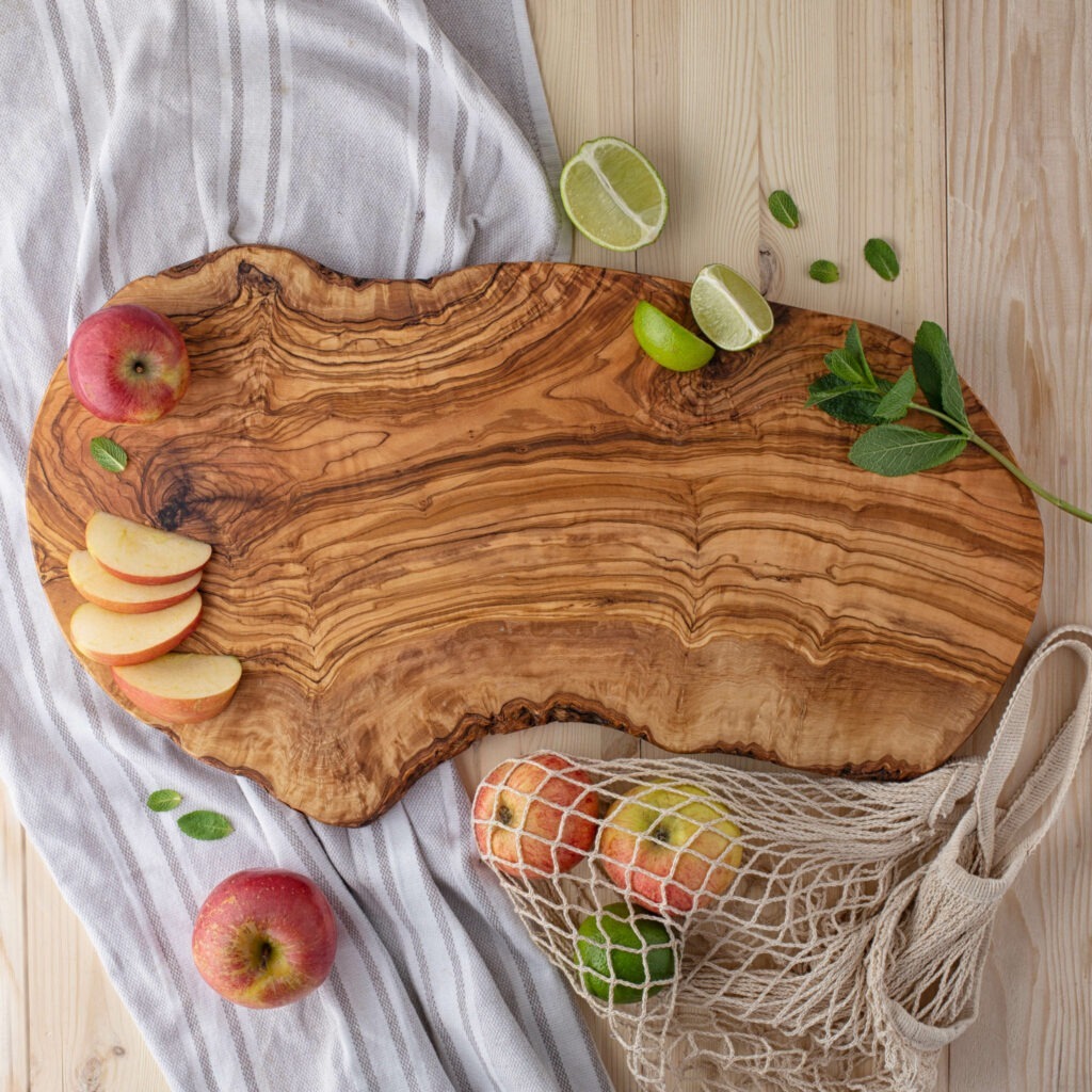 Custom oval wood cutting board for culinary enthusiasts