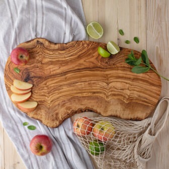 Custom oval wood cutting board for culinary enthusiasts