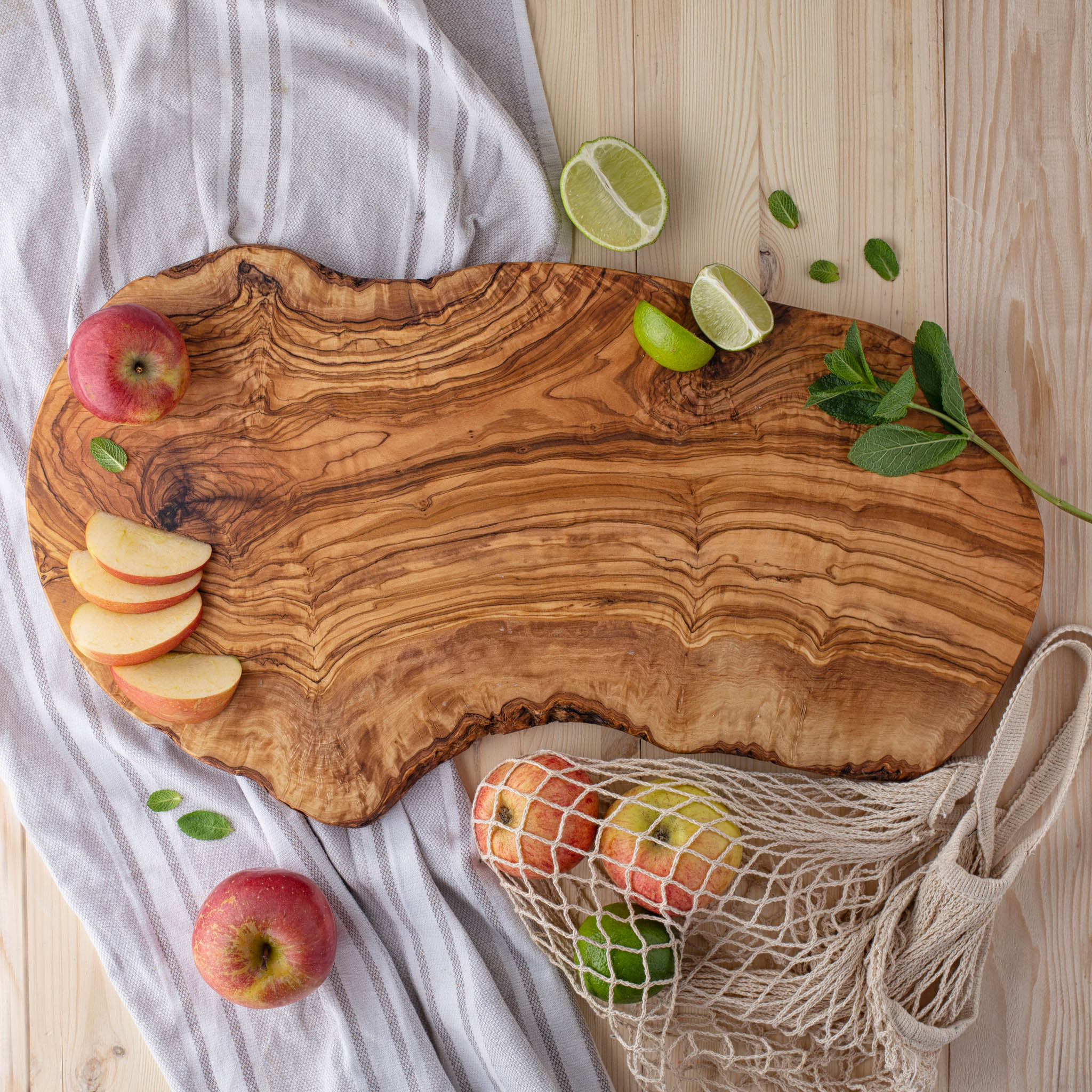 Natural Cutting Board, Rustic Olive Wood Cutting Board, Rustic