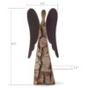 Wood Angel Figurine with Wings