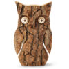 Wooden Large Owl Figurine