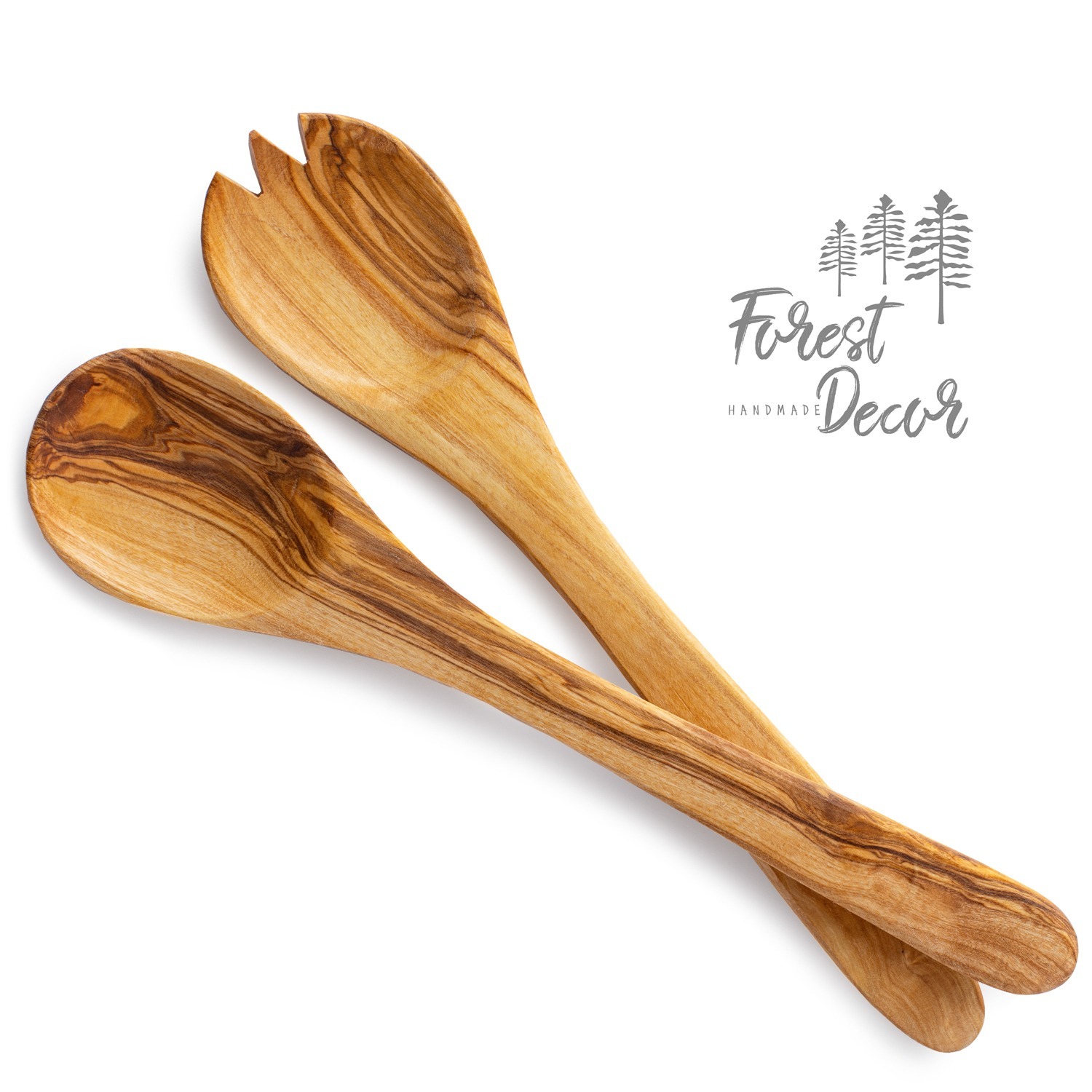 Wooden Salad Tosser Spoon Set