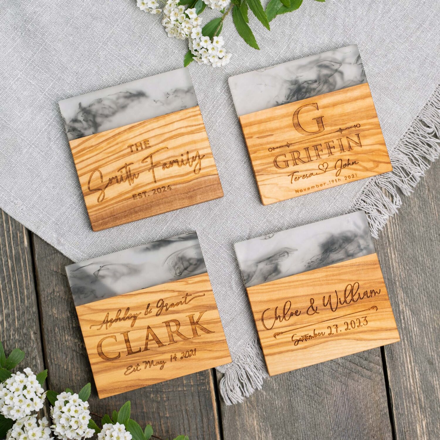 Personalized Coasters with Resin