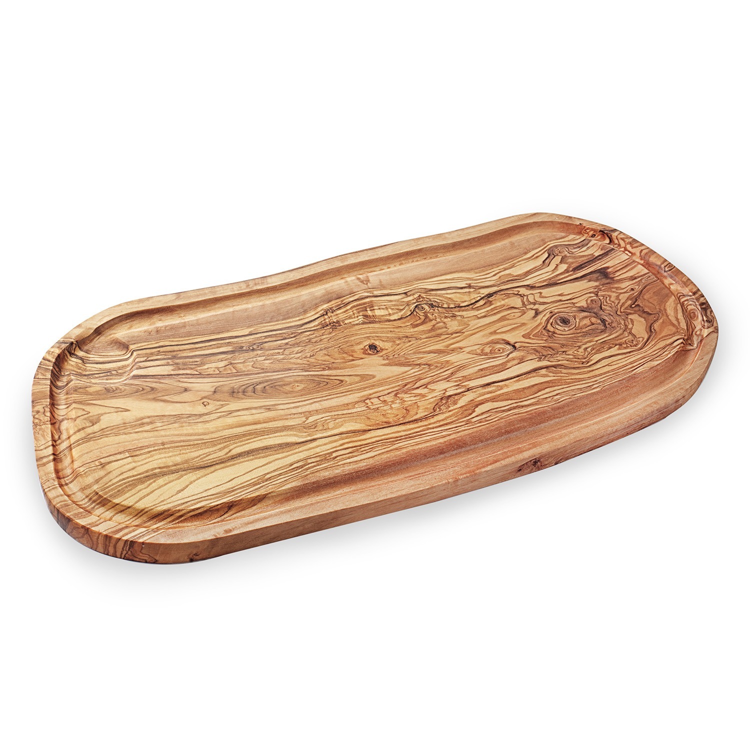 Small Round Wood Cutting Board with Juice Groove