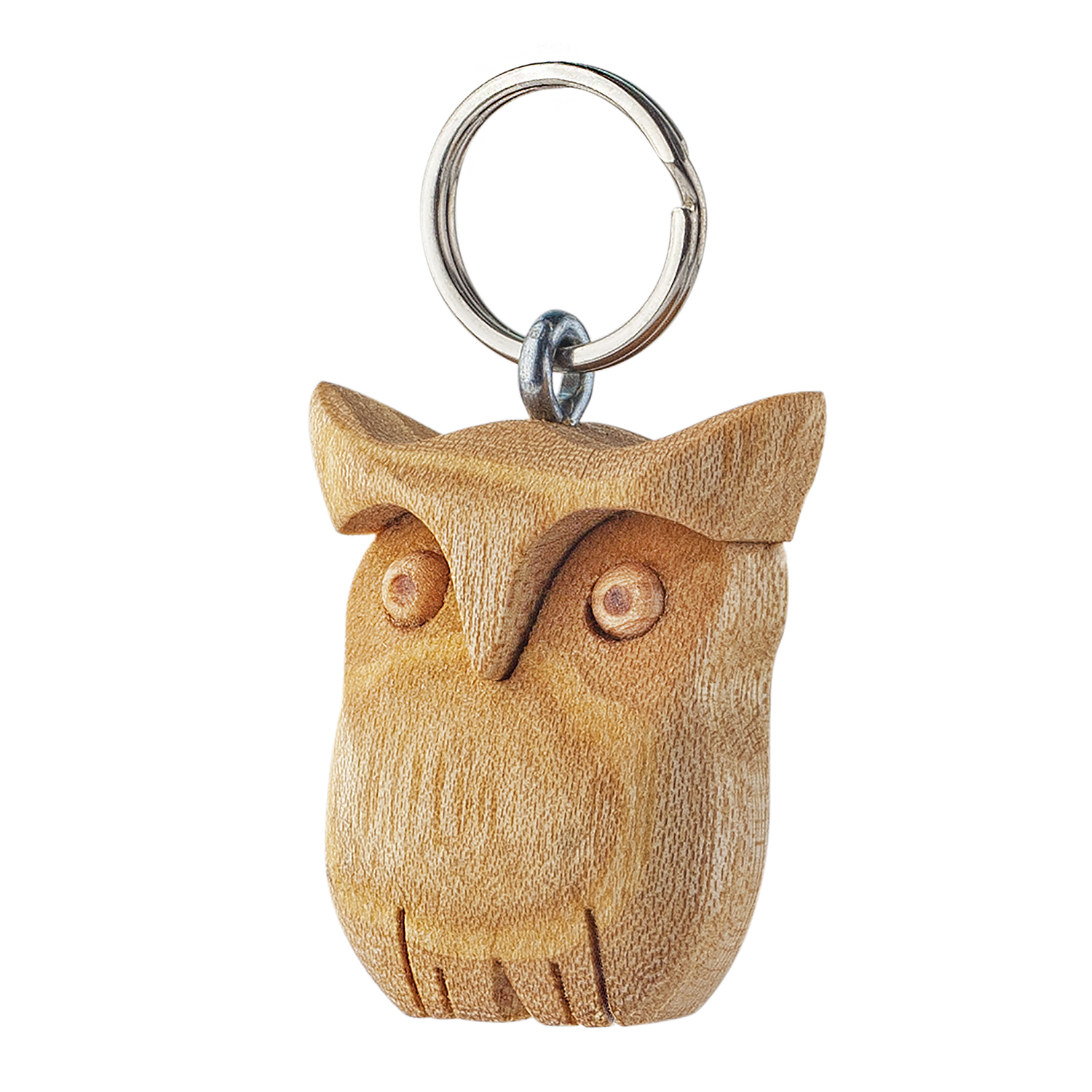 Wooden Owl shaped Keychain