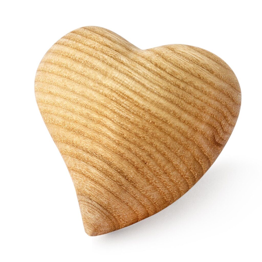 Handmade 3D Wooden Heart Decor