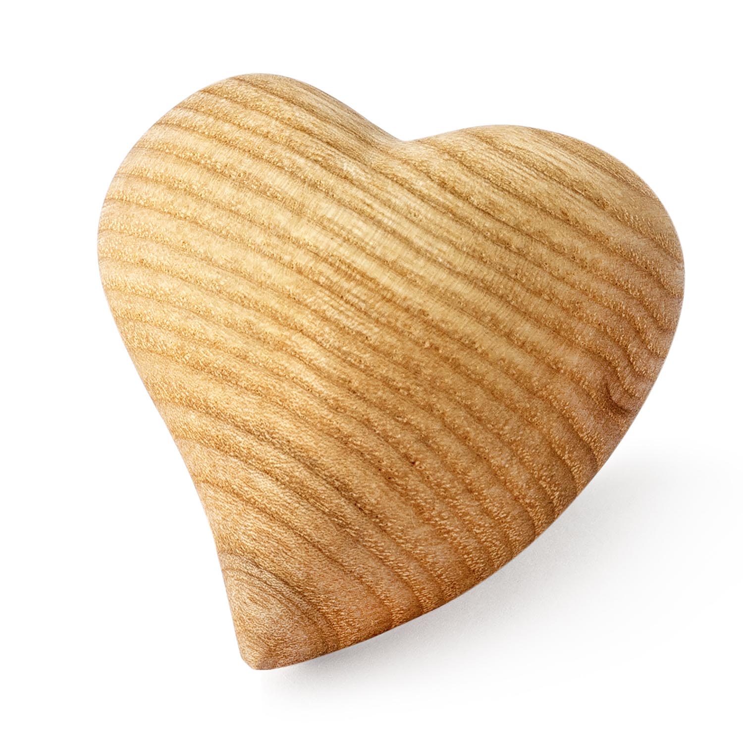 Olive Wood Hearts, Wooden Hearts, 3D Heart Shape