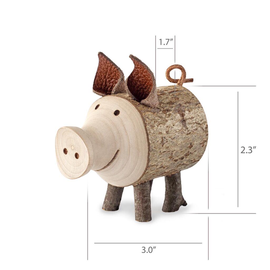 Forest Decor Pig Figures