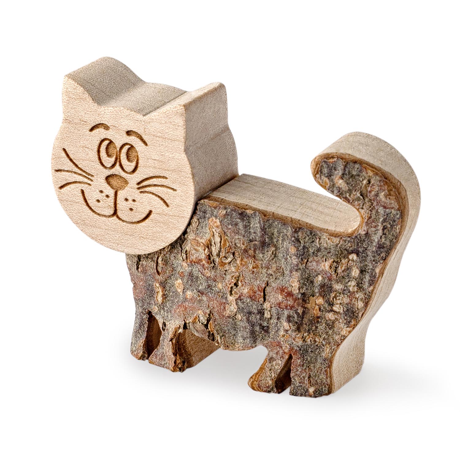 Olive wood cat store toys