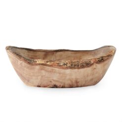 Wooden Bowl for Snacks, Bread, Fruit or Serving Food (Small)