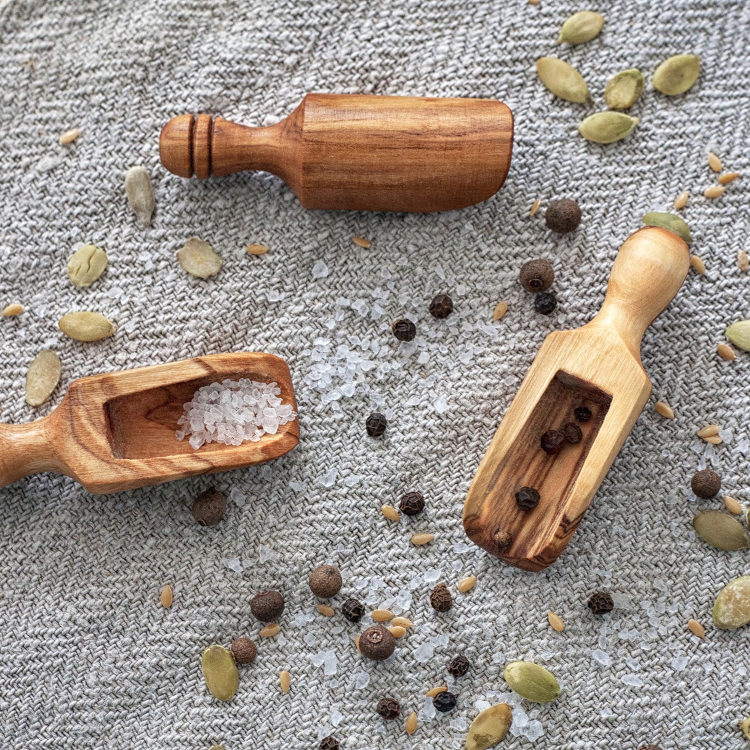 Tea Spoon Scoop, Small Salt Shovels Mini Scoop, Wooden Teaspoon