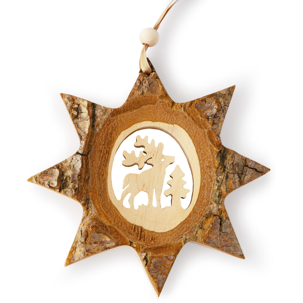 Wooden Christmas Tree Ornament – Raindeer