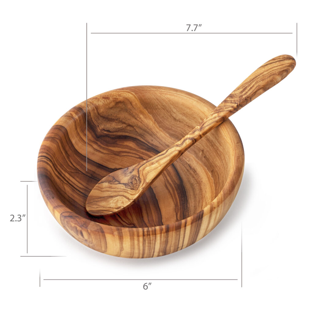 Forest Decor Wooden Bowls & Wooden Spoons