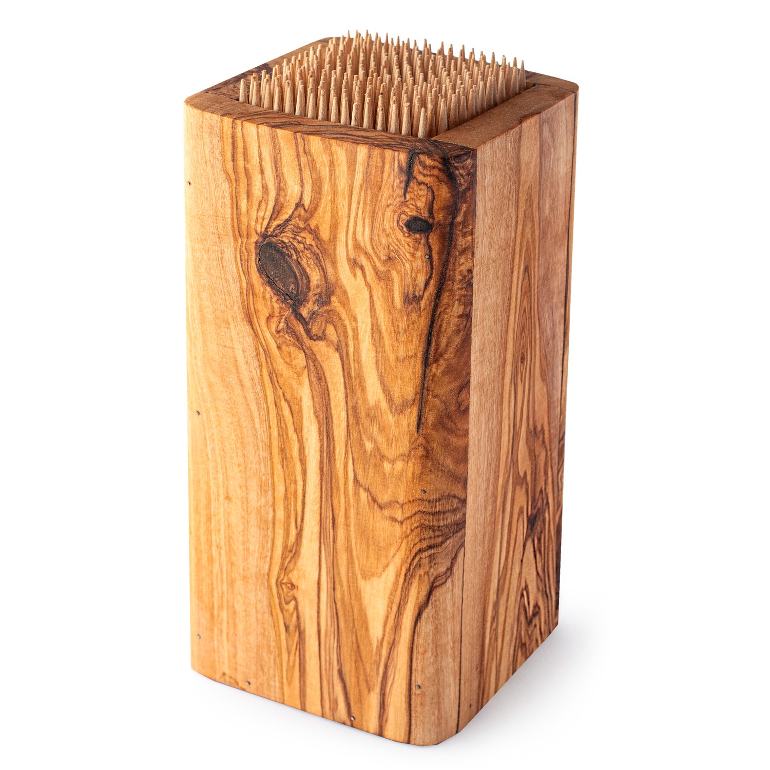 Slotless Wooden Knife Block