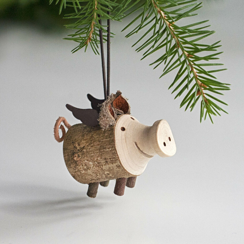 Flying Pig Tree Ornament