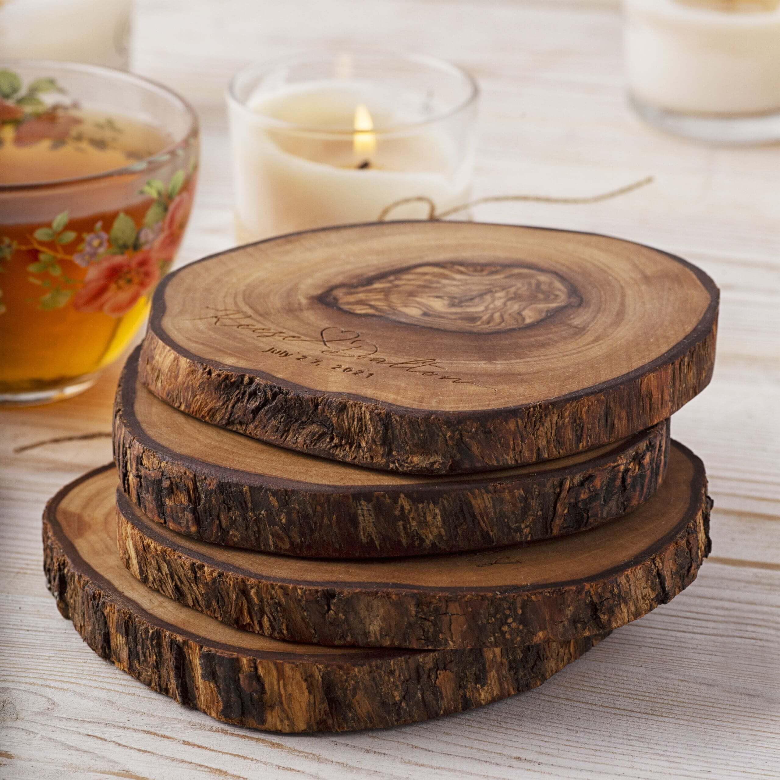 Round Coasters Set