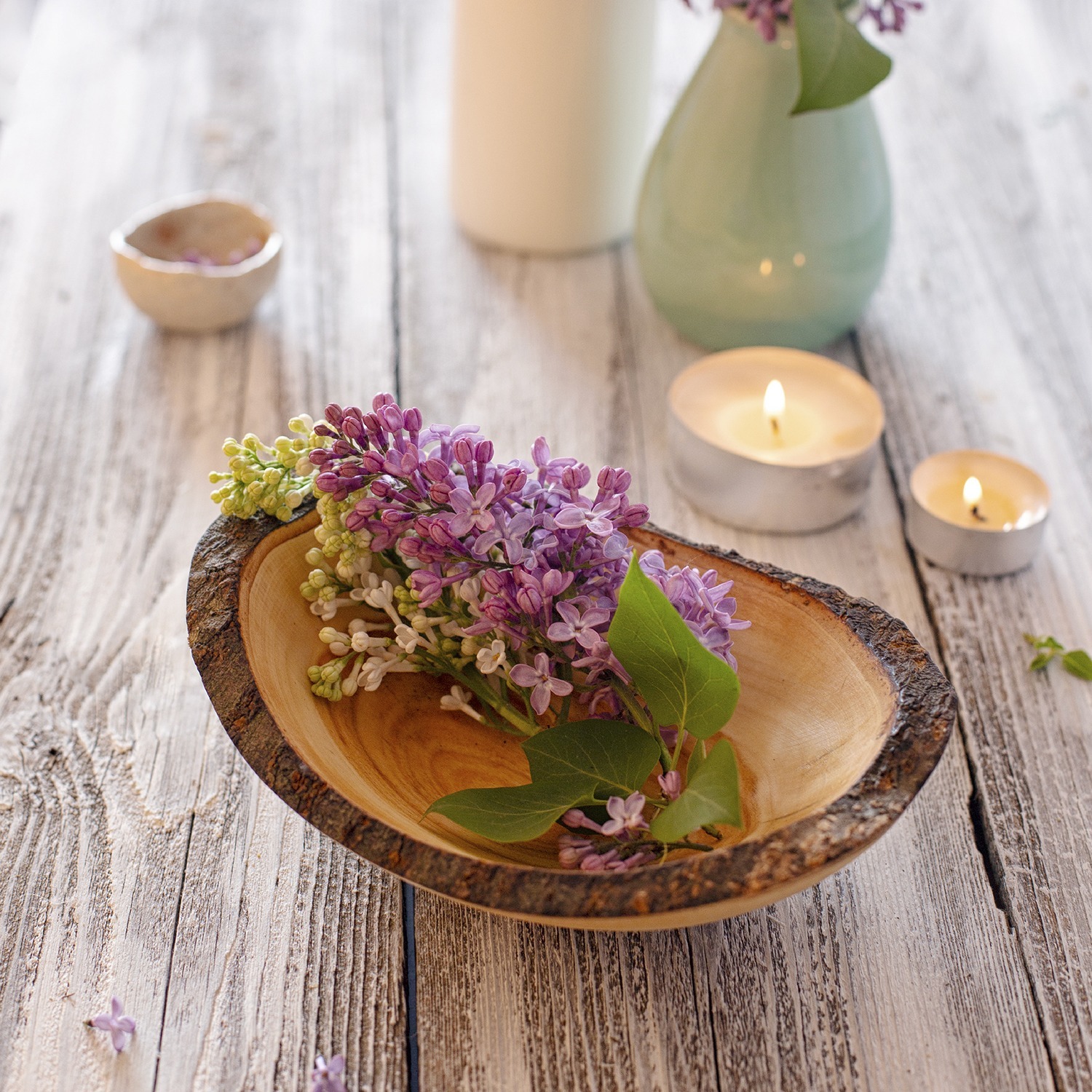 Olive Wood Decorative Bowl - Forest Decor