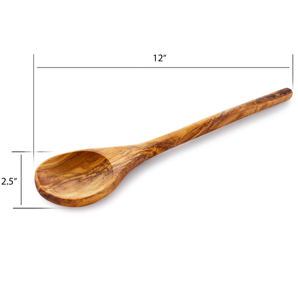 Round Wooden Cooking Spoons – Set of 2