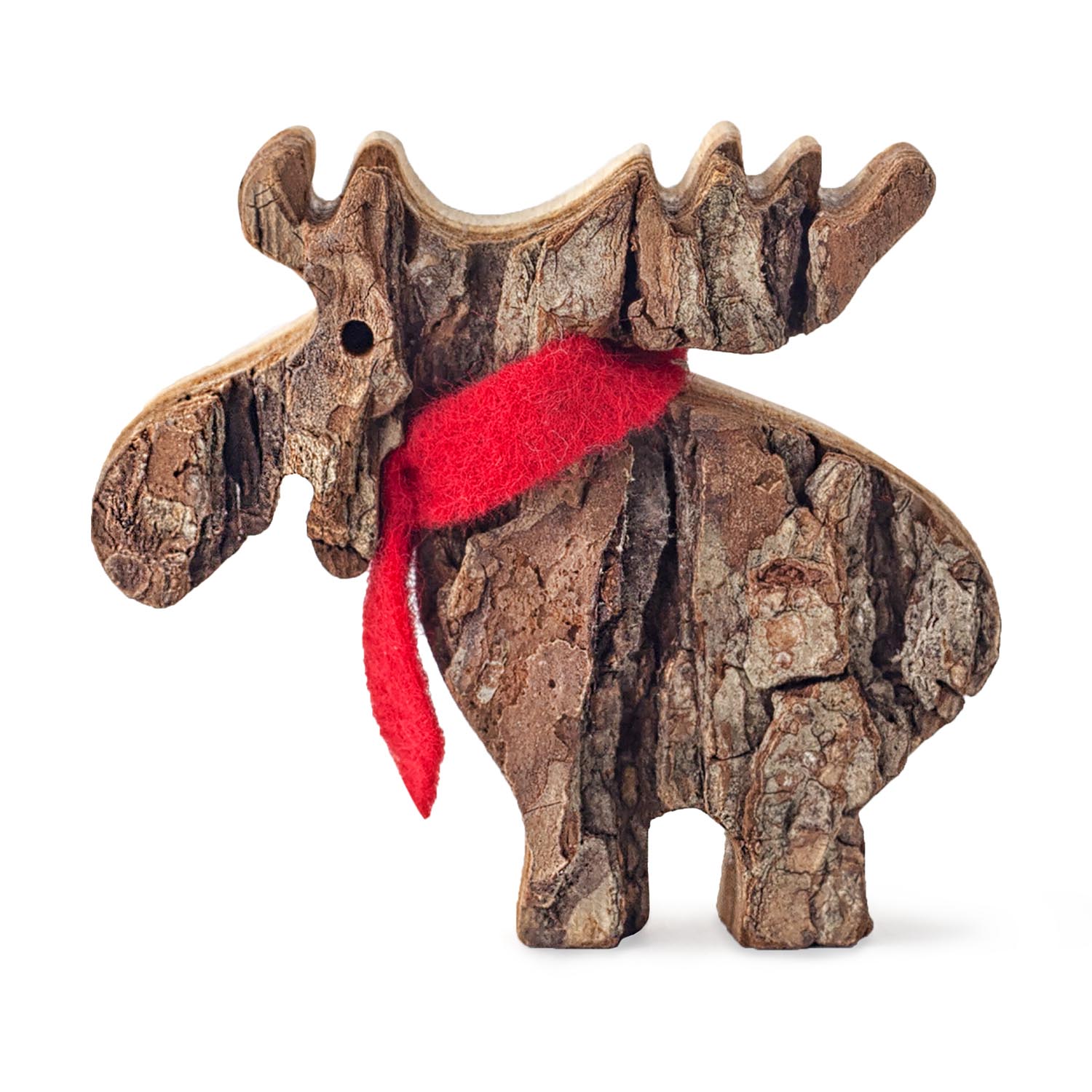 Rustic Wooden Decorative Animal Figurines - Forest Decor