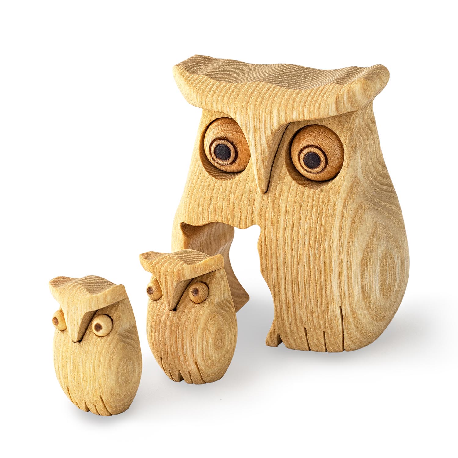 Handmade Wood Owl