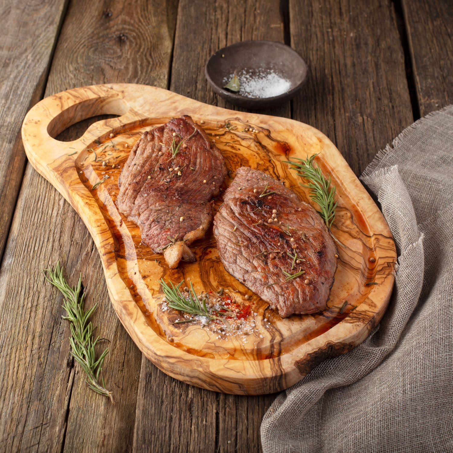 Olive Wood Cutting Board Set