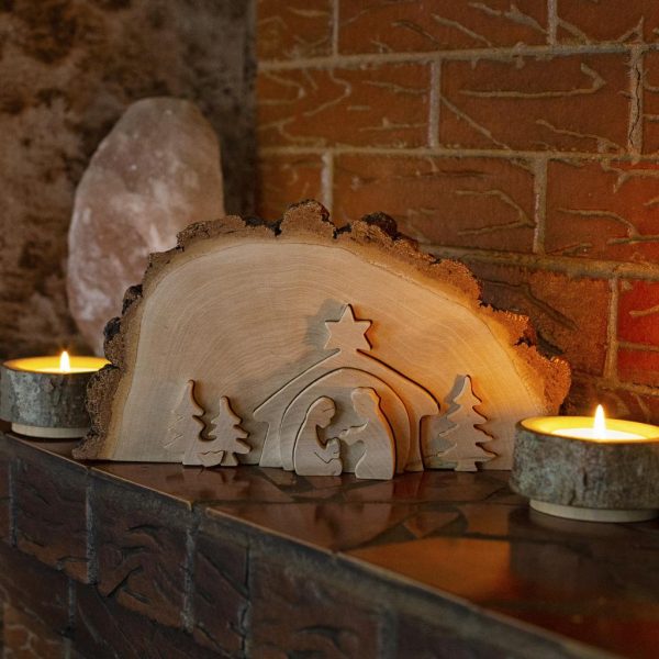 Christmas Wood Nativity Scene