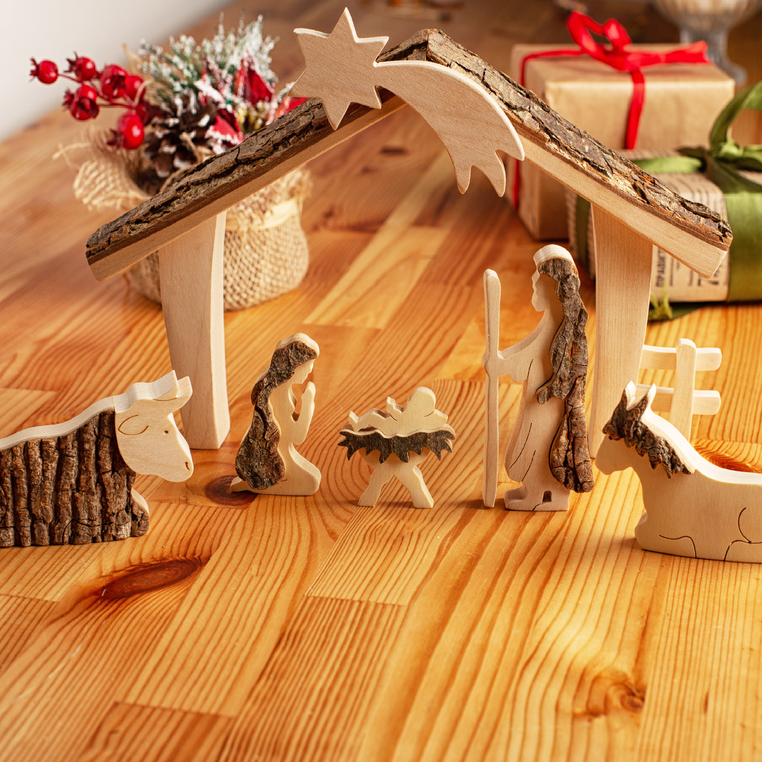 Handmade Christmas Nativity Scene Ornament