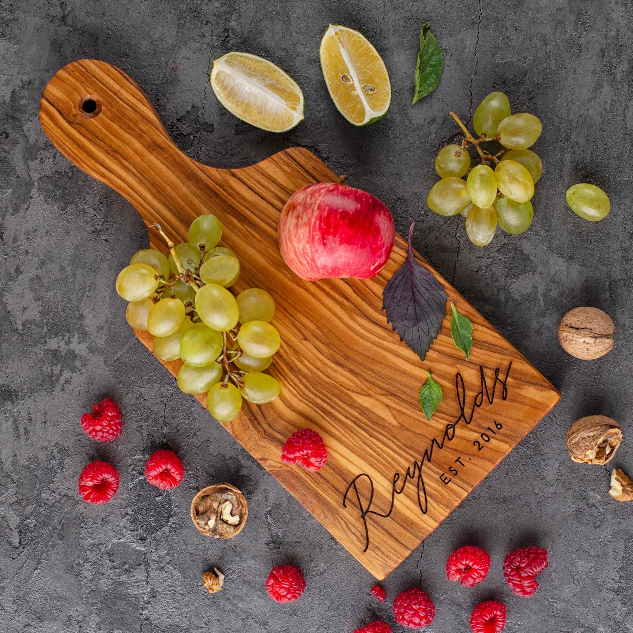 Mother's Day Gift Cutting Board mom Engraved Small Maple Wood Cutting Board  With Handle, Wood Serving Board, Paddle Board 