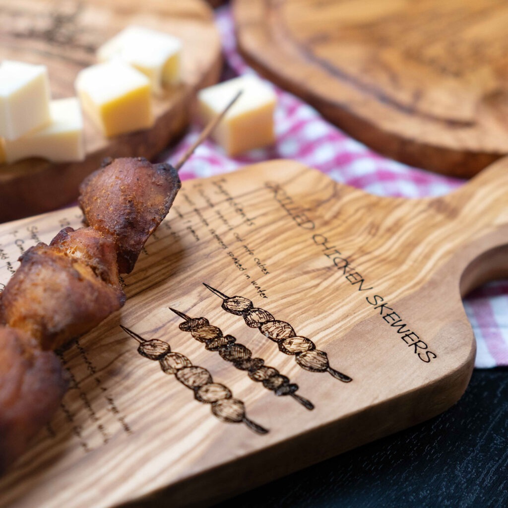 Custom Made Handwritten Recipe Cutting Boards