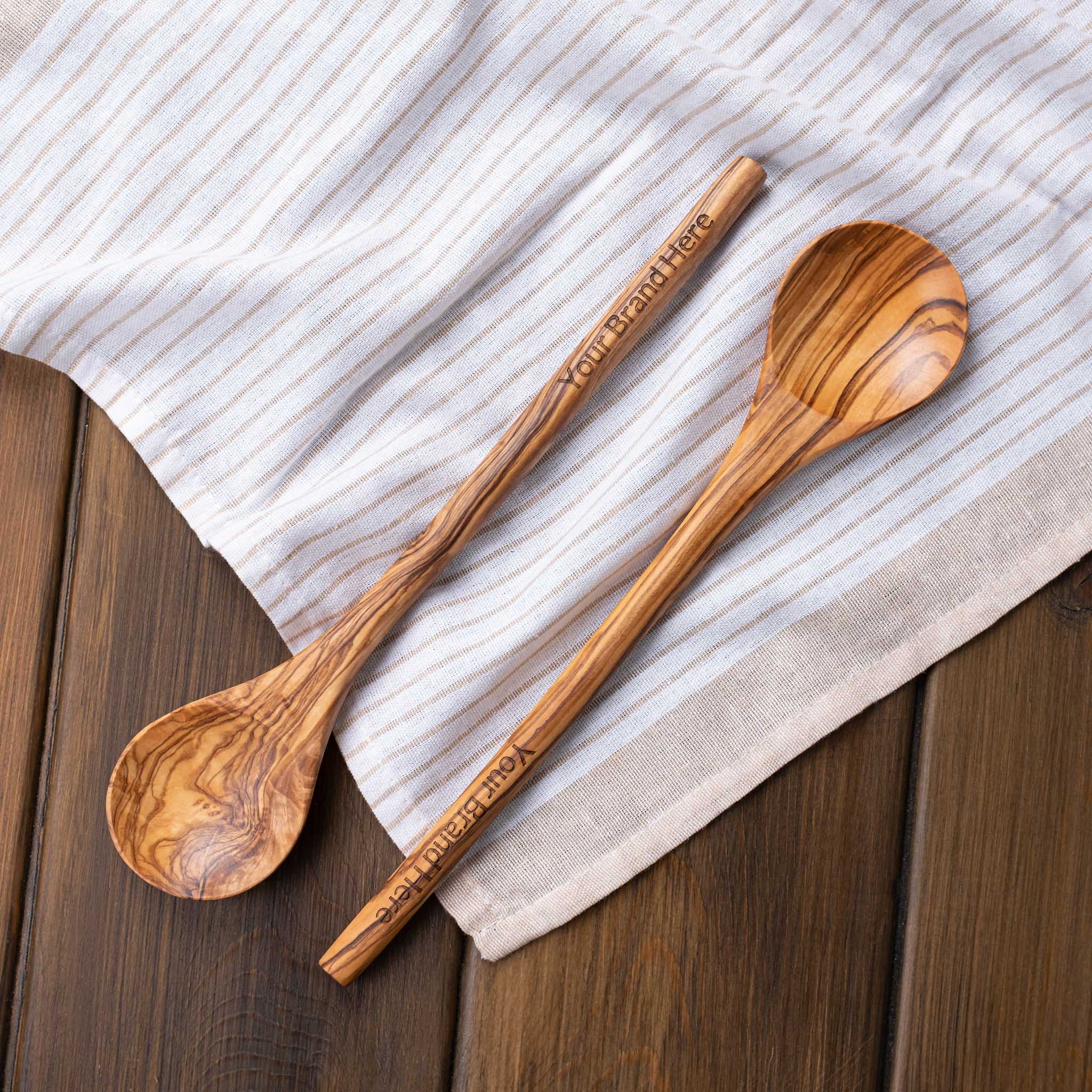 Two Custom Spoons with Your Logo