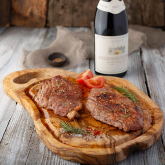 3-in-1 Olive Wooden Steak Board – 20″