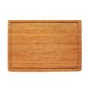 Wooden cutting board isolated on a white background.