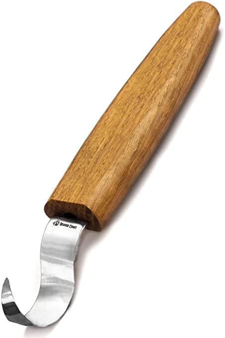 Carving hook knife
