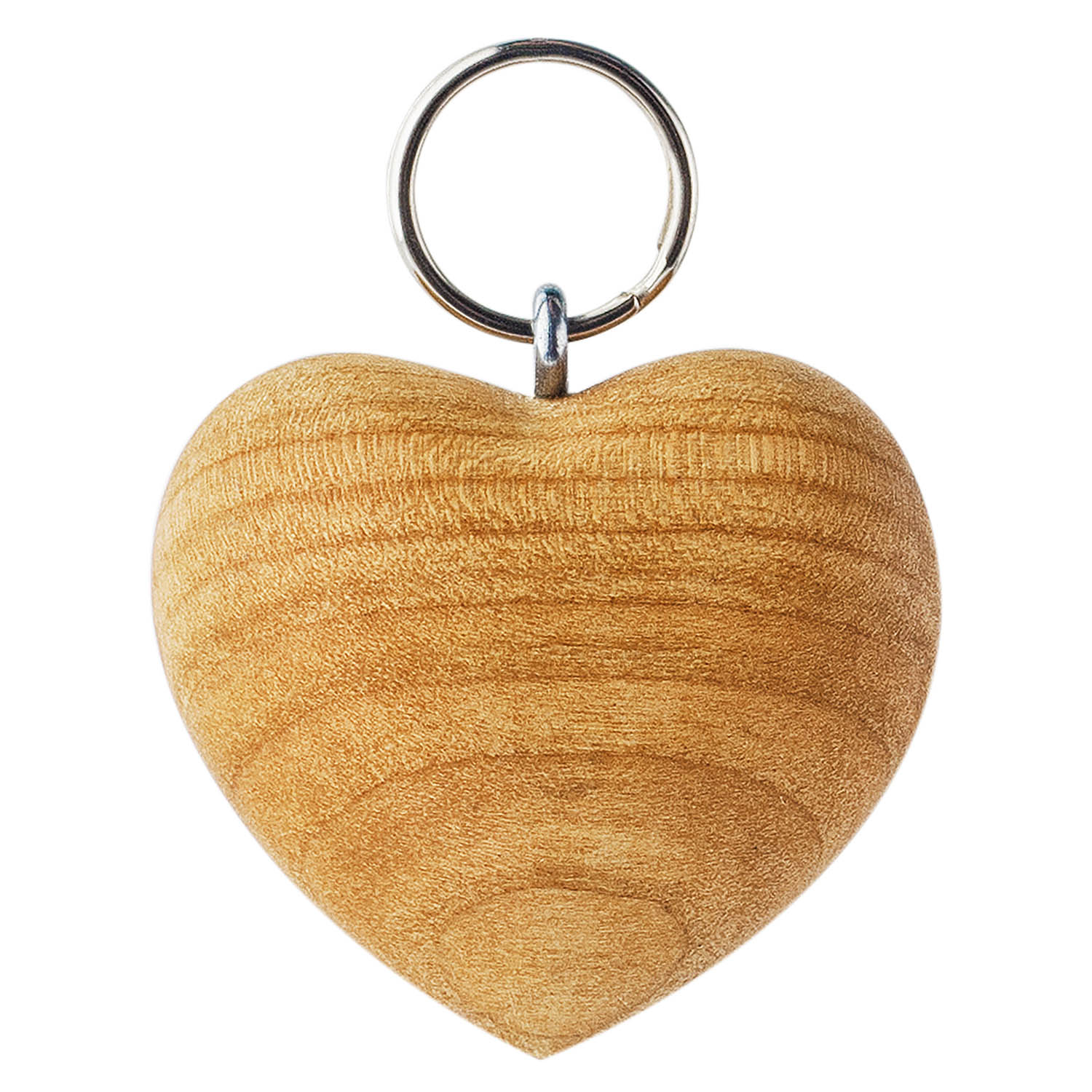 Wooden Heart Keychain & Wooden Owl Keychain