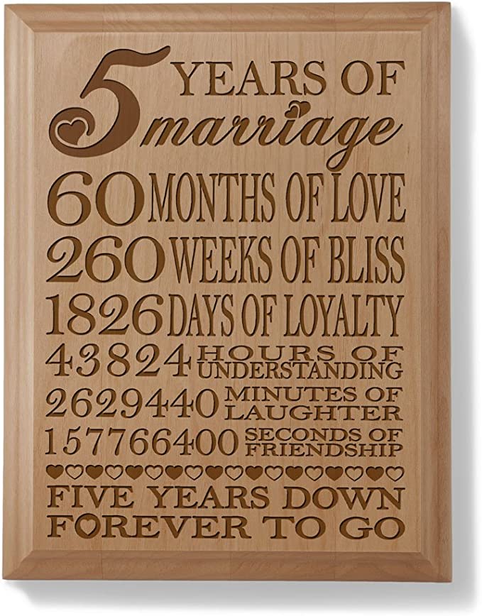 5 year Wedding Anniversary Gift Idea - 5 Senses meets Wood  Wood anniversary  gift, Dating anniversary gifts, Anniversay gifts