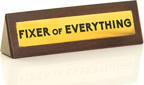 Novelty Wooden Desk Sign