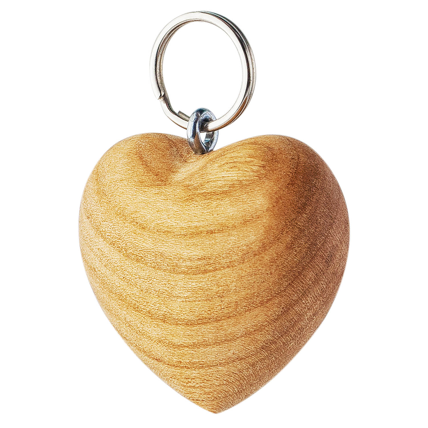 Handmade Wooden Heart Keyring Keychain Gorgeous Designer Christmas Robin Print 