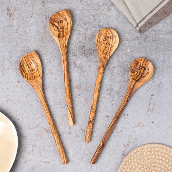 Custom Engraved Olive Wood Spoon