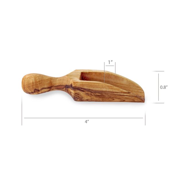 Natural Wood Salt Scoop
