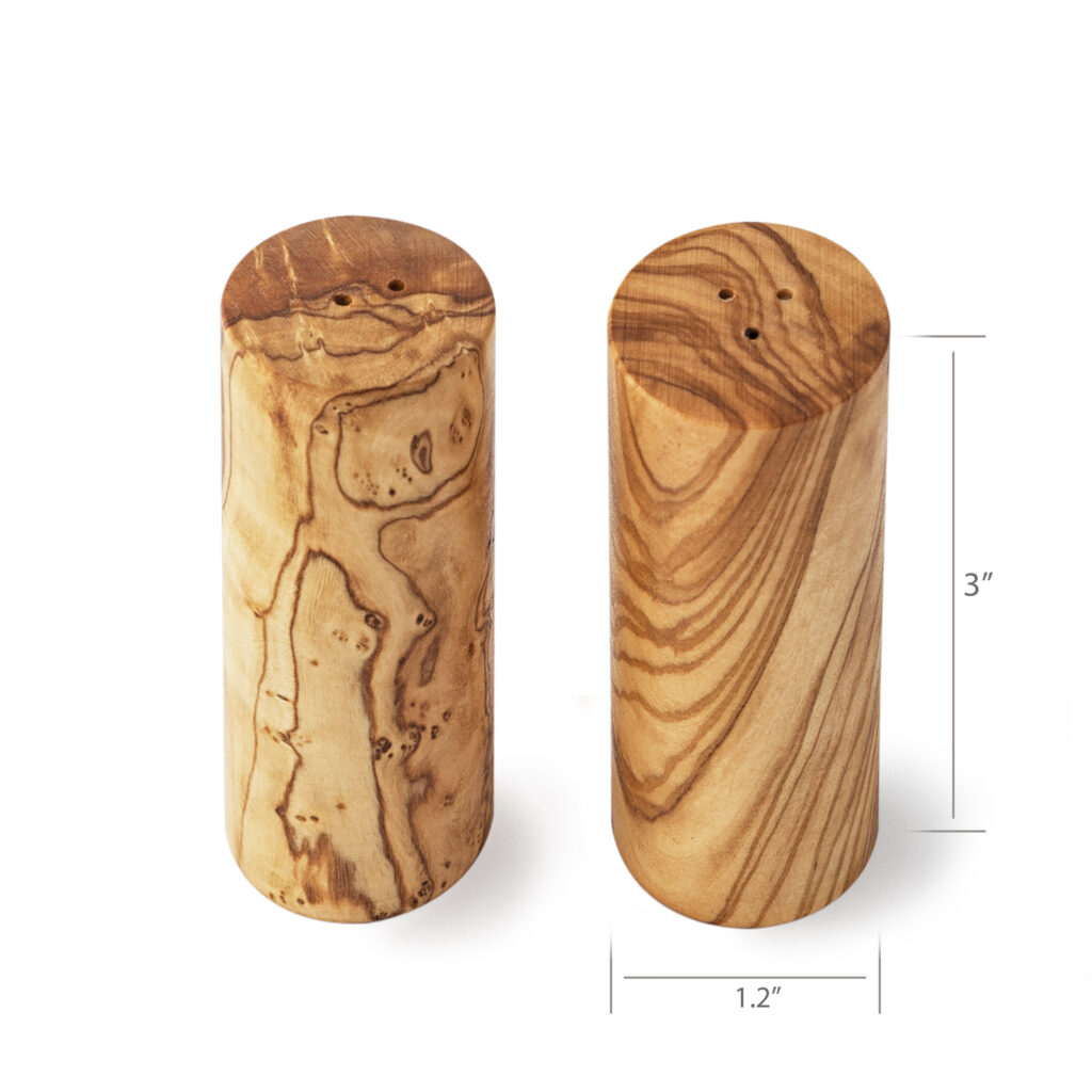 Genuine Olivewood Salt and Pepper Shakers