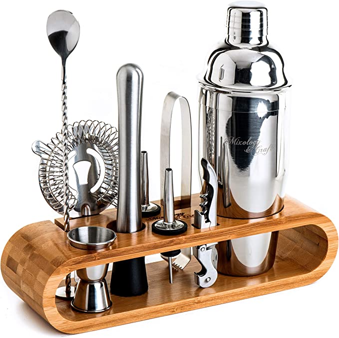 Stylish Bamboo Mixology Kit