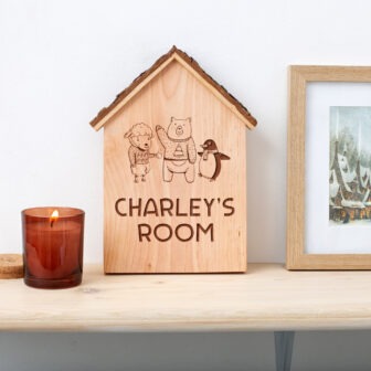 Charlie's room wooden sign.